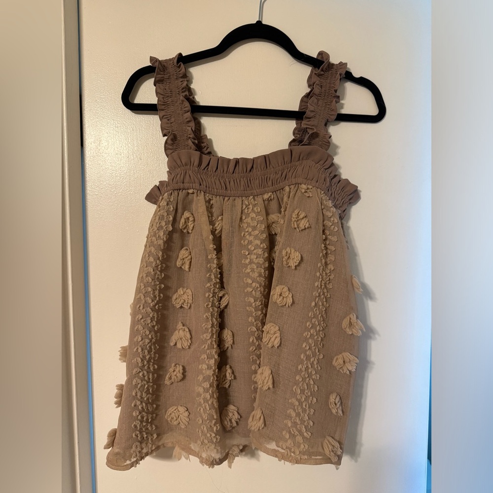 Textured tank top